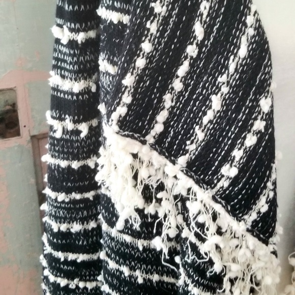 Make Offer La Fee Verte Stripe Fringe Cardigan - Picture 6 of 8